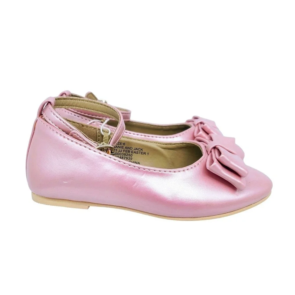 JACK AND‎ JANIE GIRLS PINK BALLET FLATS SIZE 6